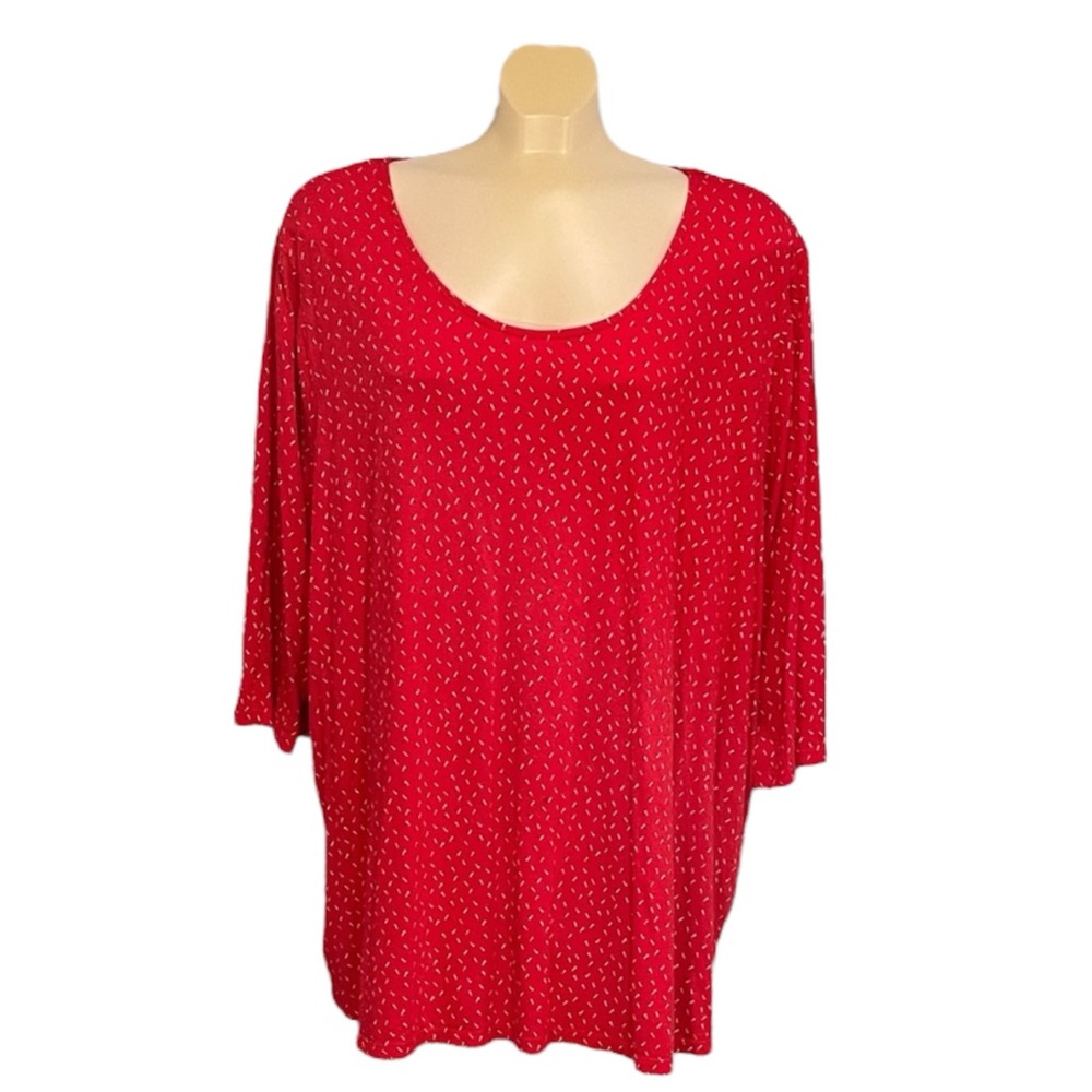 🍄 Pennington’s Girlfriend Red Women's Top, Size 3XL